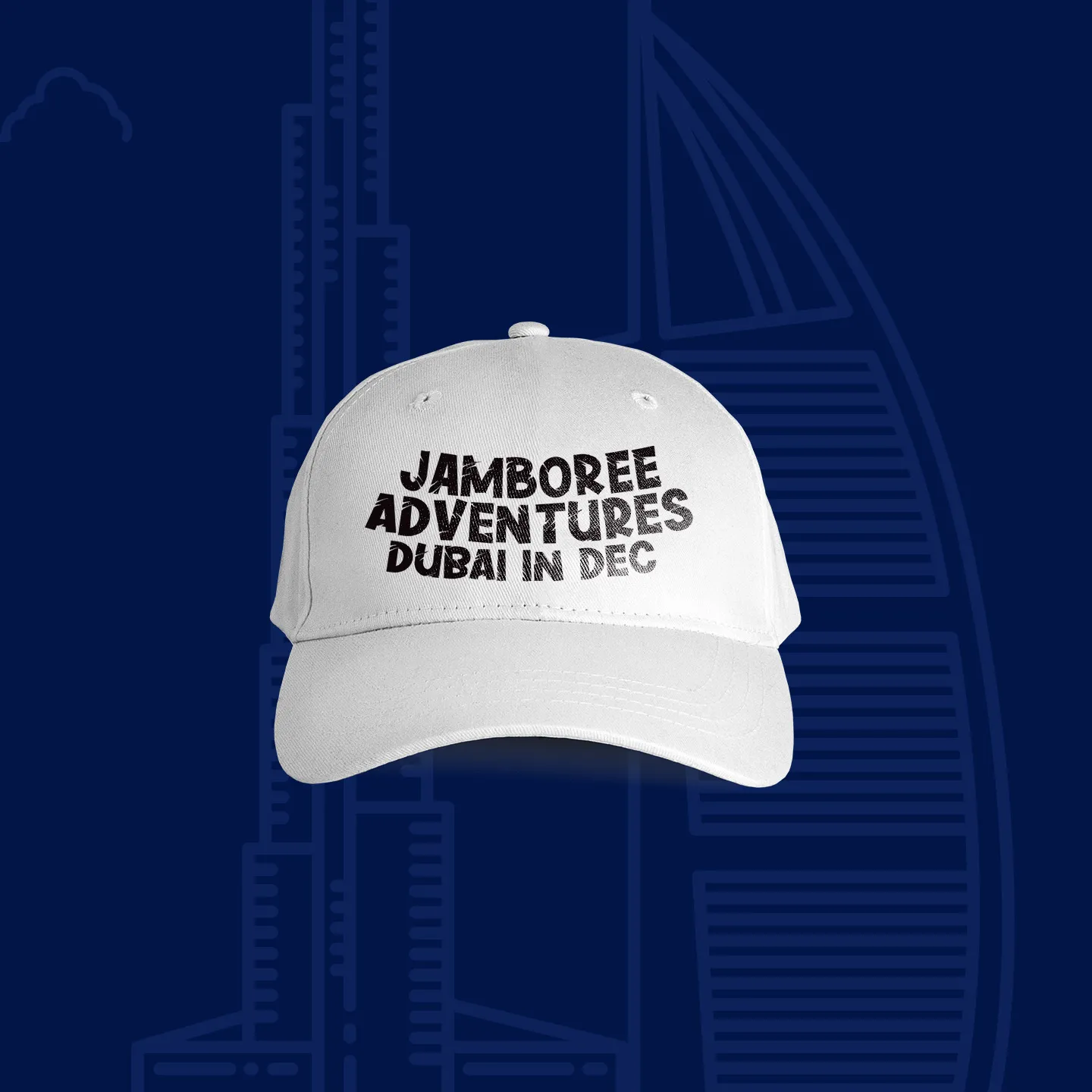 White Jamboree Branded Cap 